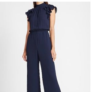 Express navy wide leg jumpsuit. NWT